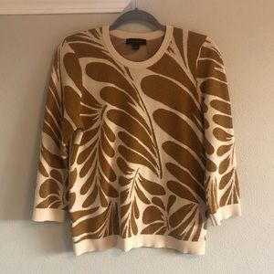 Ann Taylor • Gold/Mustard & Cream • Large